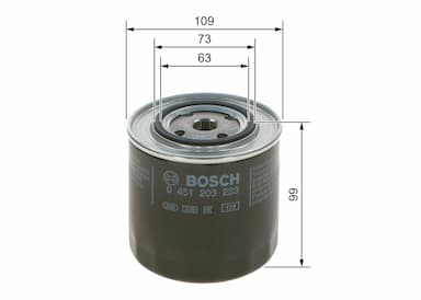 Eļļas filtrs BOSCH 0 451 203 223 5