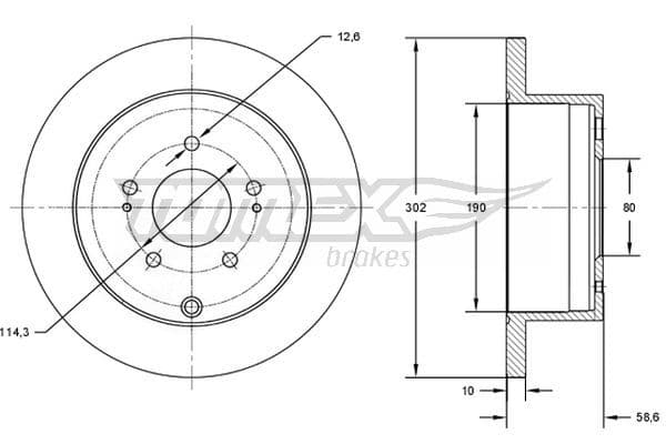 Bremžu diski TOMEX Brakes TX 73-16 1