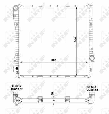 Radiators, Motora dzesēšanas sistēma NRF 55330 2