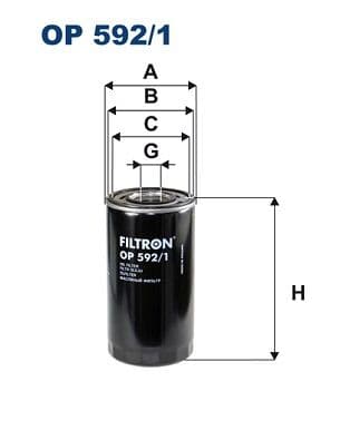 Eļļas filtrs FILTRON OP 592/1 1