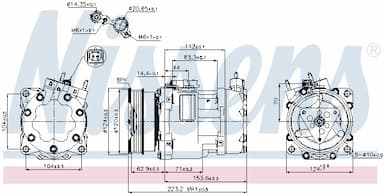 Kompresors, Gaisa kond. sistēma NISSENS 89178 6