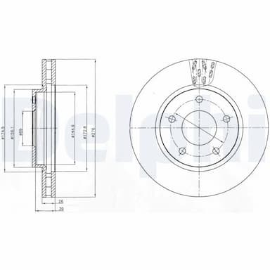 Bremžu diski DELPHI BG4258 1