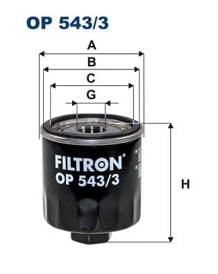 Eļļas filtrs FILTRON OP 543/3 1