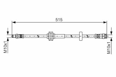 Bremžu šļūtene BOSCH 1 987 481 482 1