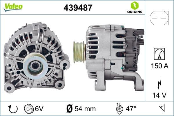 Ģenerators VALEO 439487 1