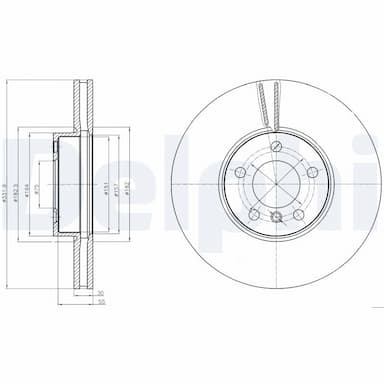 Bremžu diski DELPHI BG9061 1