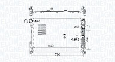 Radiators, Motora dzesēšanas sistēma MAGNETI MARELLI 350213163300 1