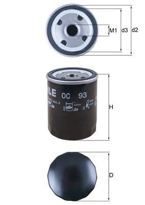 Eļļas filtrs KNECHT OC 93 1