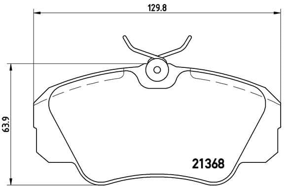 Bremžu uzliku kompl., Disku bremzes BREMBO P 59 016 1