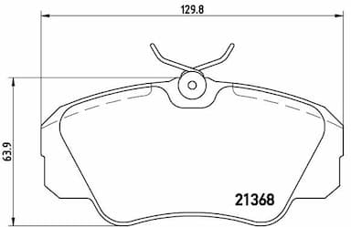 Bremžu uzliku kompl., Disku bremzes BREMBO P 59 016 1