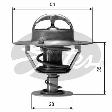 Termostats, Dzesēšanas šķidrums GATES TH04277G1 1