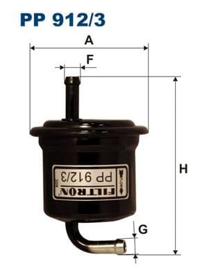 Degvielas filtrs FILTRON PP 912/3 1