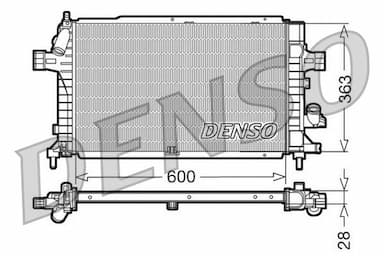 Radiators, Motora dzesēšanas sistēma DENSO DRM20102 1