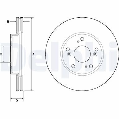 Bremžu diski DELPHI BG4741C 1