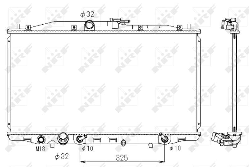 Radiators, Motora dzesēšanas sistēma NRF 53391 1