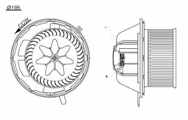 Salona ventilators MAHLE AB 194 000S 1