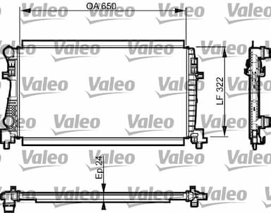 Radiators, Motora dzesēšanas sistēma VALEO 735557 1