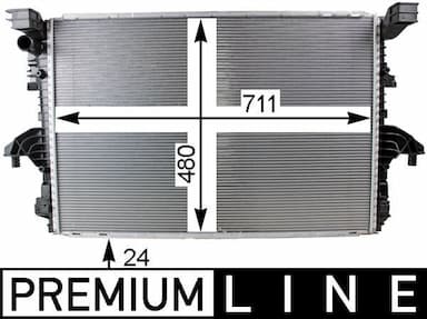 Radiators, Motora dzesēšanas sistēma MAHLE CR 805 000P 1