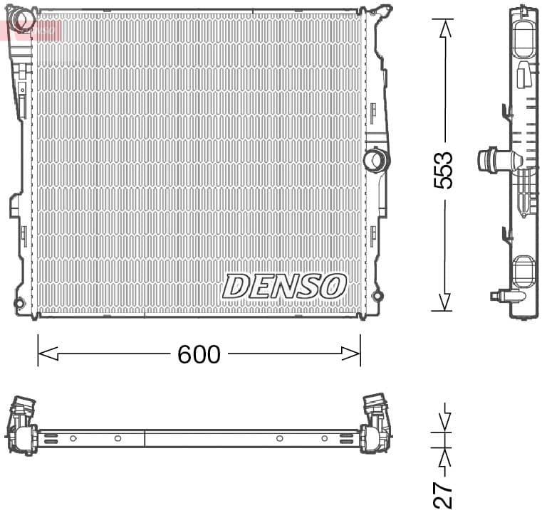 Radiators, Motora dzesēšanas sistēma DENSO DRM05008 1