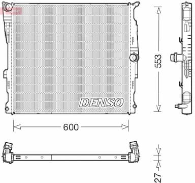 Radiators, Motora dzesēšanas sistēma DENSO DRM05008 1