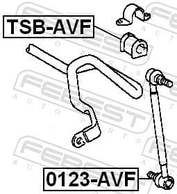 Piekare, Stabilizators FEBEST TSB-AVF 2