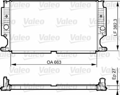 Radiators, Motora dzesēšanas sistēma VALEO 735188 1