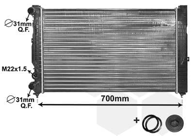 Radiators, Motora dzesēšanas sistēma VAN WEZEL 03002123 1