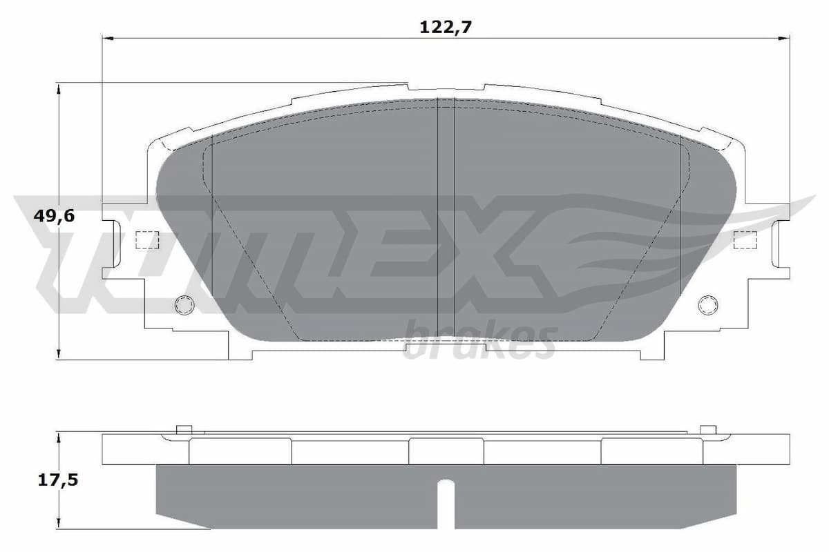 Bremžu uzliku kompl., Disku bremzes TOMEX Brakes TX 16-09 1