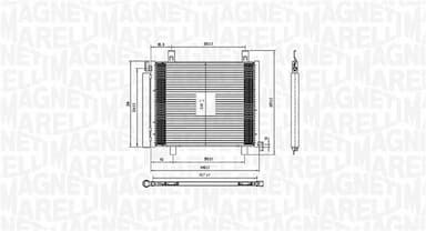 Kondensators, Gaisa kond. sistēma MAGNETI MARELLI 350203836000 2