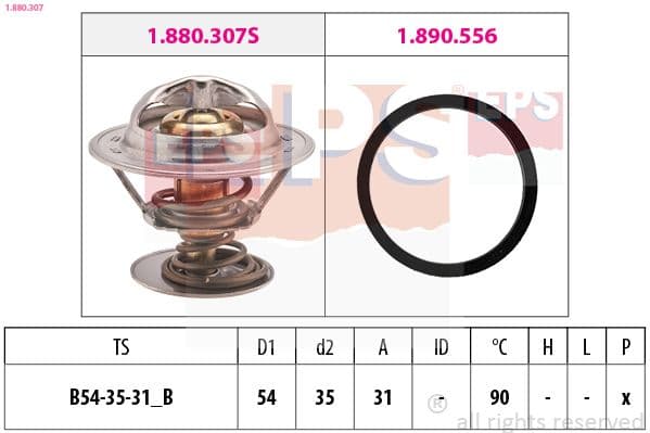 Termostats, Dzesēšanas šķidrums EPS 1.880.307 1