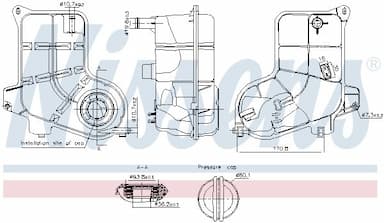 Kompensācijas tvertne, Dzesēšanas šķidrums NISSENS 996311 6