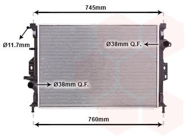 Radiators, Motora dzesēšanas sistēma VAN WEZEL 18002424 1