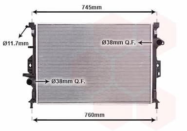 Radiators, Motora dzesēšanas sistēma VAN WEZEL 18002424 1