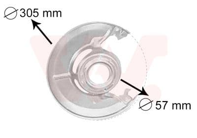 Dubļu sargs, Bremžu disks VAN WEZEL 3010371 1