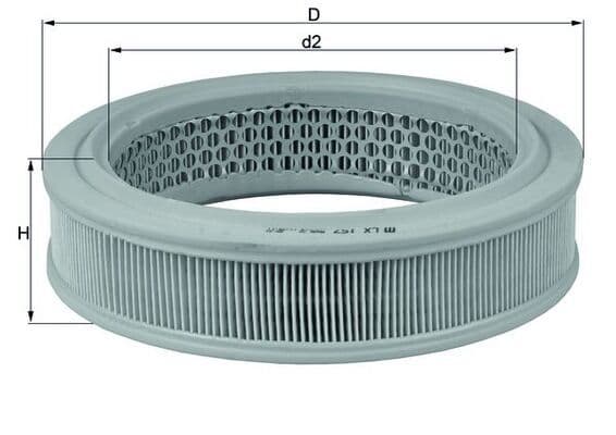 Gaisa filtrs KNECHT LX 157 1