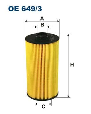 Eļļas filtrs FILTRON OE 649/3 1