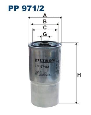 Degvielas filtrs FILTRON PP 971/2 1