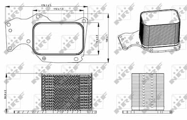 Eļļas radiators, Motoreļļa NRF 31284 5