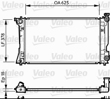 Radiators, Motora dzesēšanas sistēma VALEO 734712 1