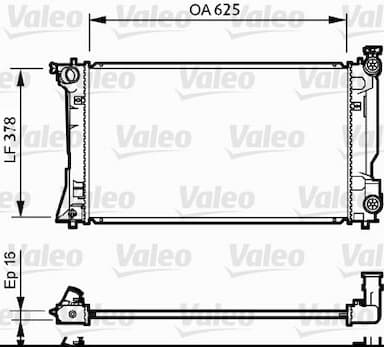 Radiators, Motora dzesēšanas sistēma VALEO 734712 1