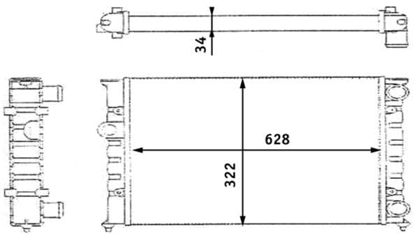 Radiators, Motora dzesēšanas sistēma MAHLE CR 348 000S 1