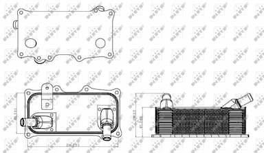 Eļļas radiators, Motoreļļa NRF 31318 5