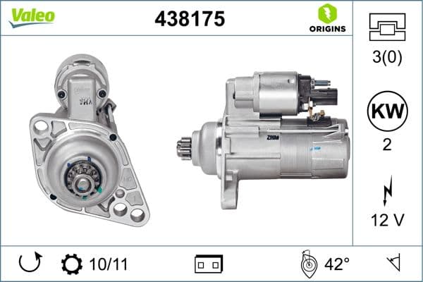 Starteris VALEO 438175 1