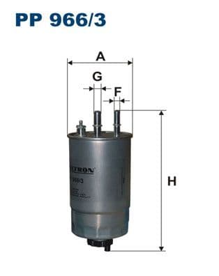 Degvielas filtrs FILTRON PP 966/3 1