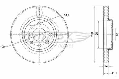 Bremžu diski TOMEX Brakes TX 70-73 1