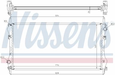 Radiators, Motora dzesēšanas sistēma NISSENS 62043A 5