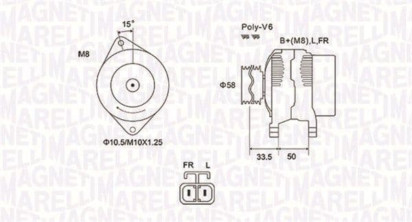 Ģenerators MAGNETI MARELLI 063732020010 1