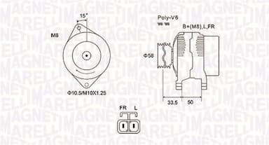 Ģenerators MAGNETI MARELLI 063732020010 1