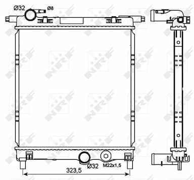 Radiators, Motora dzesēšanas sistēma NRF 53101 2