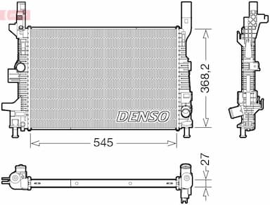 Radiators, Motora dzesēšanas sistēma DENSO DRM10122 1